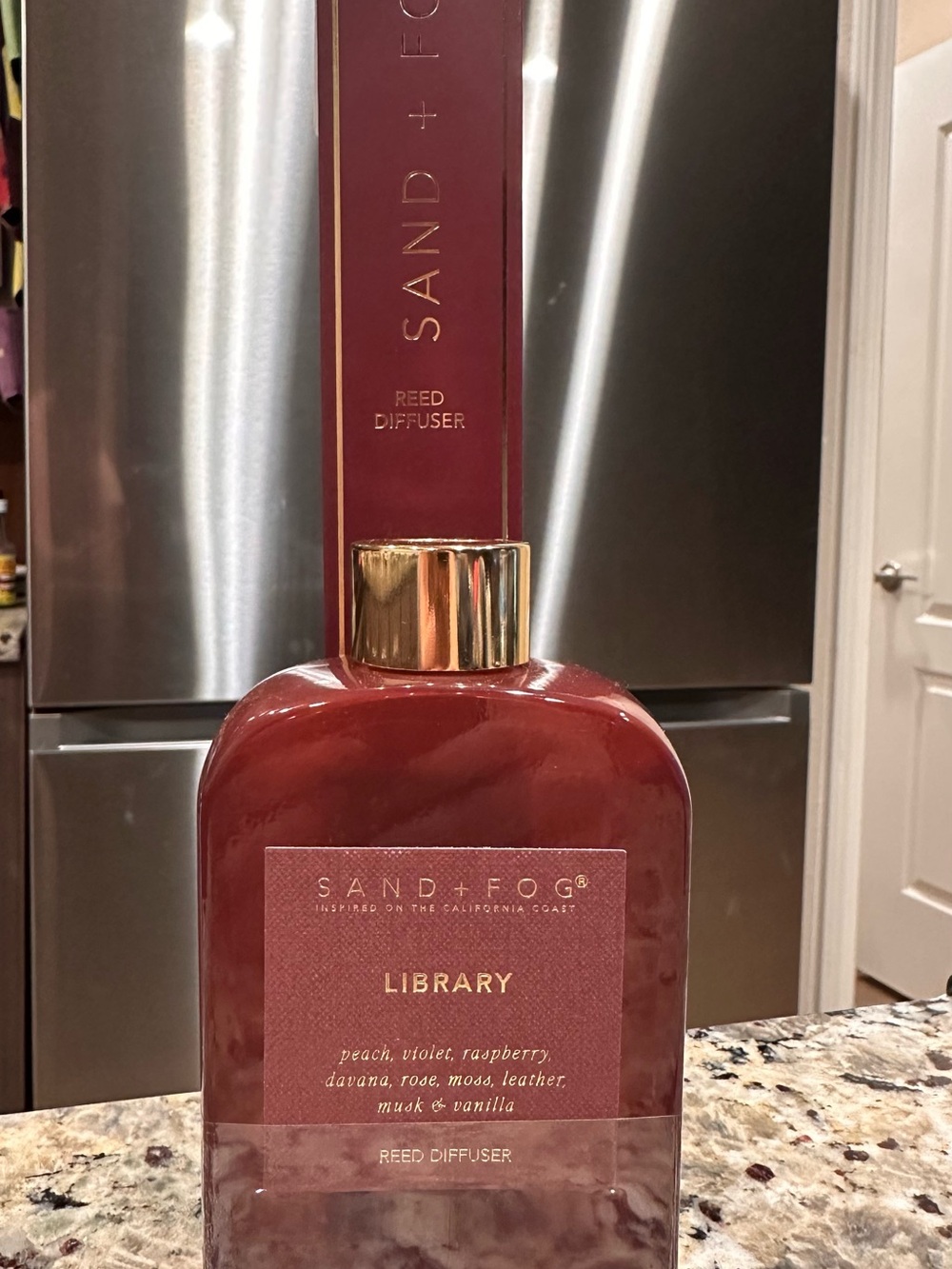 Brand new Sand + Fog "Library" reed diffuser (6.8 fl oz) - Hard to find scent